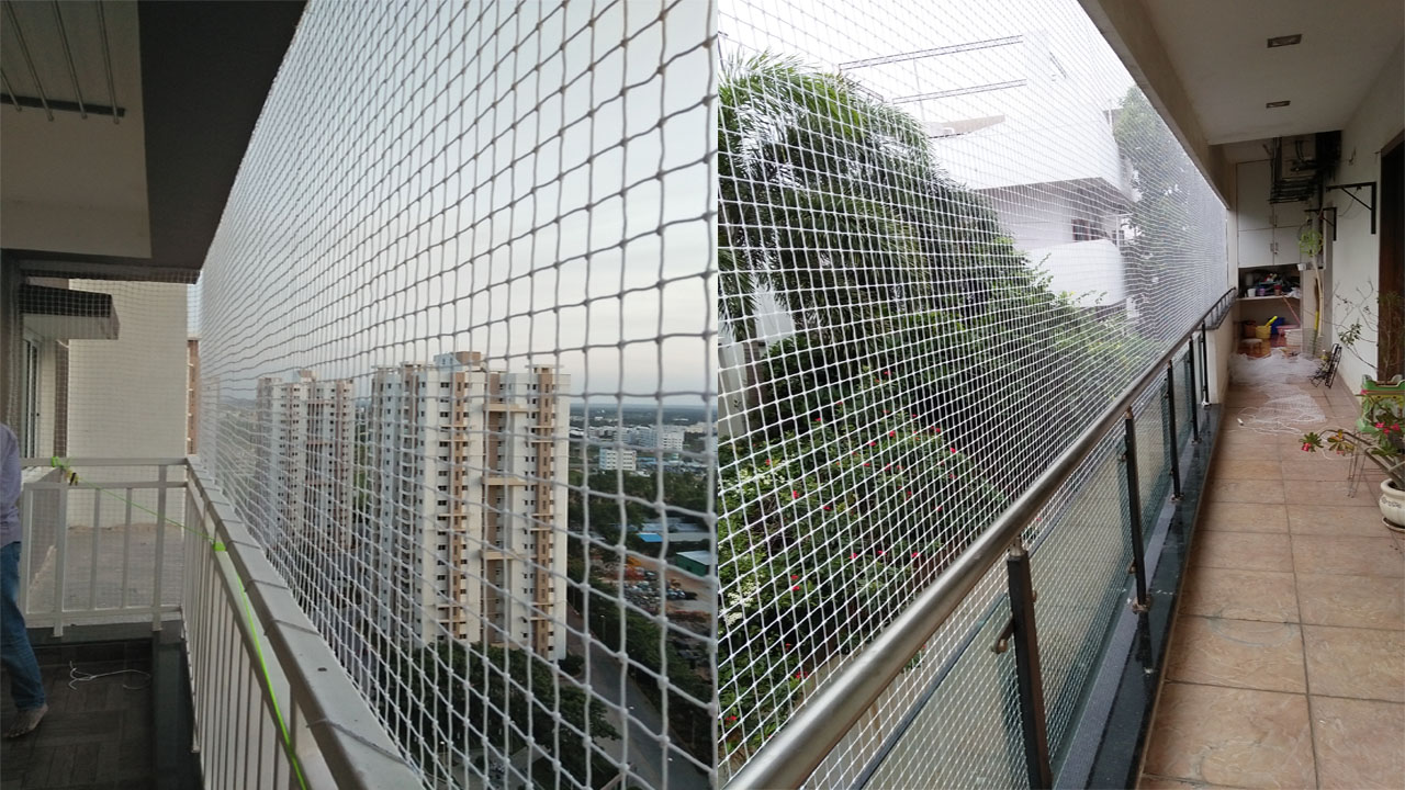 Balcony Safety Nets In Bund Garden Road